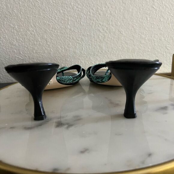 IMPO Women’s Thing Heeled Sandals Animal Snake Black Green 8.5 - Picture 5 of 6